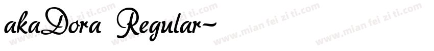 akaDora Regular字体转换